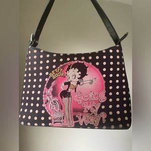 Betty boop amazing lil purse rhinestones hitch hiking slutty